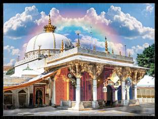 Dsrart KGN Ajmer Beatiful painting Self adhesive poster Ink 18 inch x 24 inch Painting