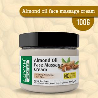 LUVYH Almond Oil Face Cream (100g) for Skin Hydrating, Helps Delay Signs of Ageing