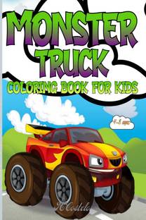 Monster Truck Coloring Book For Kids / बच्चों के लिए राक्षस ट्रक रंग पुस्तक