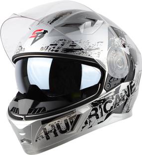Steelbird SBA-21 Hurricane ISI Certified Full Face Graphic Helmet with Inner Sun Shield Motorbike Helmet
