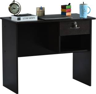DeckUp Yonne Dark Wenge Engineered Wood Office Table