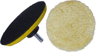 DUMDAAR Wool Pad and Backing pad and M14 adaptor Bolt Metal Polisher