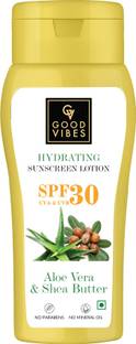 GOOD VIBES Sunscreen - SPF 50 Aloe vera & Shea butter Hydrating Sunscreen Lotion