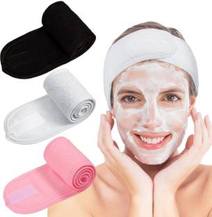 SIOPAWORLD Facial Spa Cloth Hair Band For Yoga Sport Bath Shower Towel Wrap 3pc Makeup Headband