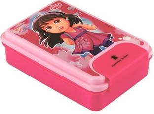 dhanshree One Lock Lunch Box with Cartoon Character 950 ML 1 Containers Lunch Box