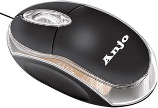 ANJO Optical USB Mouse Wired Ambidextrous Optical  Gaming Mouse