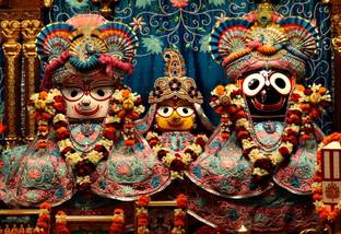 Poster Bhagwan Jaggnath Ji Poser Series No. 11 Large Poster sl1457 (36x24 Inches, Matte Paper, Multicolor) Fine Art Print