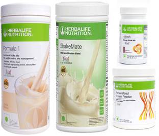 Herbalife Nutrition Formula 1 Shake Vanilla + Protein Powder 200 G + Afresh- Elaichi + Shake Mate Protein Shake
