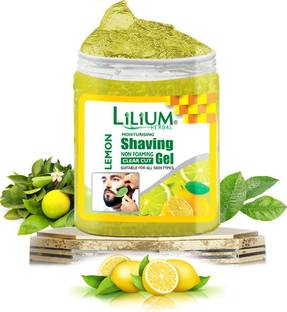 LILIUM Moisturising Non Foaming Lemon Shaving Gel, 500ml