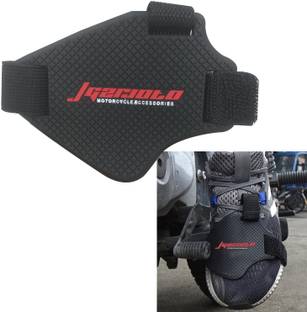 Znee Smart Motorcycle Shift Pad, Shoe Boot Cover Protector, Useful Motorcycle Gear Shifter Silicone Red, Black Boots Shoe Cover