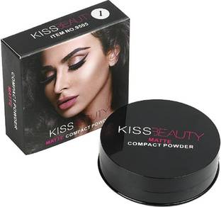 Kiss Beauty Powder Cake Matte 2 In 1 Compact Powder Compact