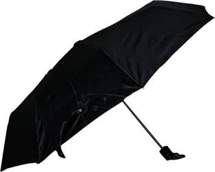 Wild Valley Z-Black 3 Fold Umbrella with Free Pouch Suitable For Men And Women Umbrella