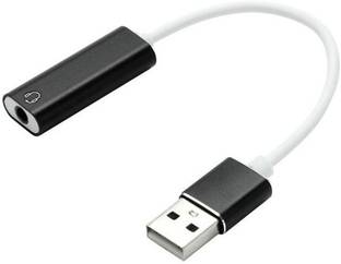 coolcold Microphone Headphone Adapter 2 in 1 USB External Sound Card for PC Laptop 2in1 USB Aluminum Alloy Cable Single Hole Sound Card 7.1 CH Laptop Accessory