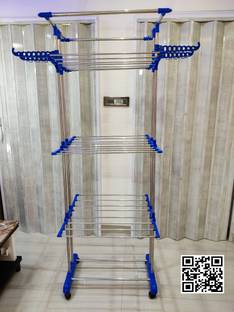 TSP by TSP Steel, Plastic Floor Cloth Dryer Stand HEAVY QUALITY N00010