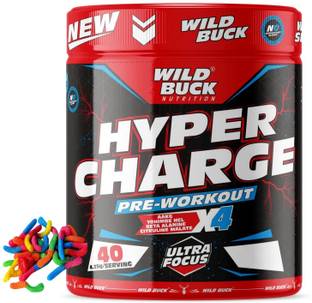 WILD BUCK Hyper Charge Pre-Workout For Hardcore Pump ,Non-Crash Energy Both For Men &Women Energy Drink