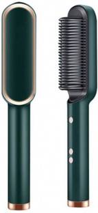 VAVSU Hair Straightener Brush Enhanced Ionic Hair Straightening Comb with LED 5 Temperature Control Hair Straightener Brush