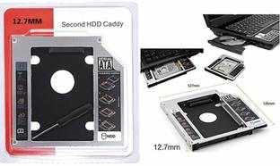 TERABYTE 2nd SATA 12.7MM HDD CADDY CD/DVD-ROM to Expanded Data Storage for All Laptop/PC 2.5 inch 12.7MM Universal HDD Caddy Internal Hard Drive Enclosure for All Laptop/PC