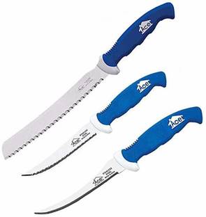 ACE 3 Pc Steel Knife Set Bread-6105,Tomato 6103 & Steak 6102 Knife