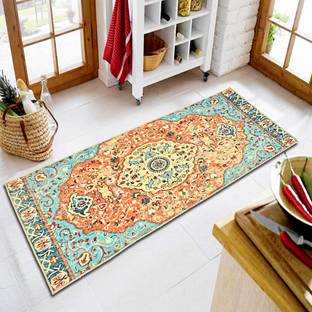 Ishro Home Rubber, Velvet Floor Mat