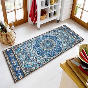 Ishro Home Rubber, Velvet Floor Mat