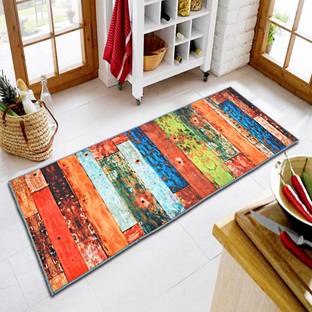 Ishro Home Rubber, Velvet Floor Mat