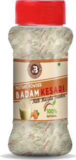 Brew Lab Badam Kesari Milk Masala With Real Almonds & Flavor of Kesar | Make 8-10 Cups