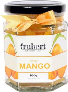 frubert Dried Mango Slice 100 Grams, Dehydrated Mango,Organic Dry Mango Pieces-Pack Of 1 Mango