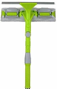 TRK IMPEX Window Glass Cleaner for Solar Panel Window Cleaner Cleaning Brush(Multicolor) Sponge Wet and Dry Broom