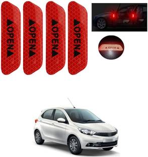 PECUNIA Door Open Prompt Anti-Collision Reflective Stickers Tape 228 Matte, Glossy, Chrome Tata Tiago Side Garnish