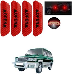 PECUNIA Door Open Prompt Anti-Collision Reflective Stickers Tape 245 Matte, Glossy, Chrome Toyota Qualis Side Garnish