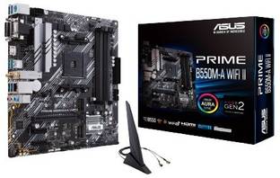 ASUS PRIME B550M-A WIFI II AM4Socket Micro-ATX AMD B550 Chipset DDR4 Motherboard for Desktop