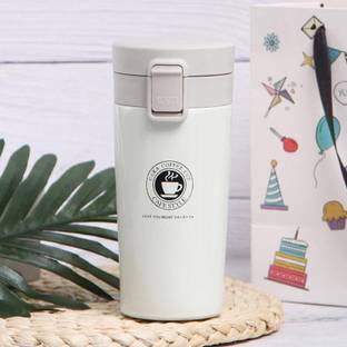 Home Brilliant Coffee/Tea Travel Vacuum Sipper Cap with Leak Proof Lid for Hot Cold Drinks Stainless Steel Coffee Mug