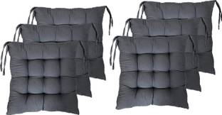 AMAK INC Microfibre Solid Chair Pad Pack of 6