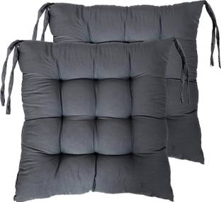 AMAK INC Microfibre Chair Pad Pack of 2 Solid