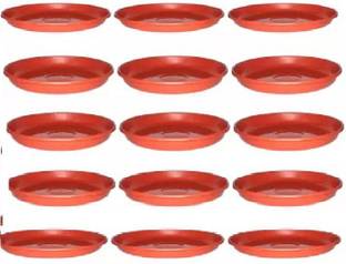 VirajSanchi Flower Pot Plant Saucer Base Plate Planter Tray 6 inch Terracotta Plant Container Set