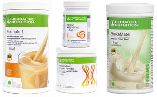 Herbalife Nutrition Formula 1 Orange Cream + Protein Powder 200 Gram + Afresh Ginger + Shake Mate Protein Shake