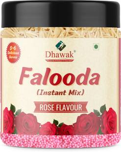 Dhawak Falooda Mix Rose Flavour | Instant Falooda Mix| Falooda | Jar Pack 300 g