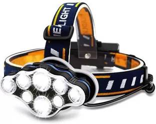 ECOSKY Rechargeable Headlamp, 8 LED Headlamp Flashlight 8 Modes with White Red Lights Torch