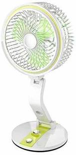 Keekos Rechargeable Table Fan You Can Also use Directly Fan Power Bank Table Fan Powerful Rechargeable 1.5 Watts Table Fan with 21 SMD LED Light USB Fan, Rechargeable Fan