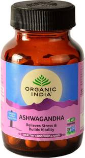 ORGANIC INDIA Ashwagandha 60 Capsules Bottle