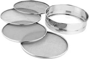 Mohini steels Pack of 5 Silver Sieve
