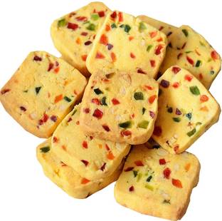 INTROVEJ Kashmiri Fruit Biscuits 300gm in Pet jar Cookies Biscuit
