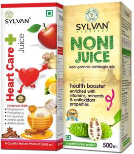 SYLVAN AYURVEDA Sylvan Noni Juice with Heart Care Juice|Rich in Vitamins & Minerals 1L|