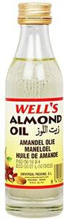 Wells Almond Oil - Bottle (70ml) Almond Oil Glass Bottle