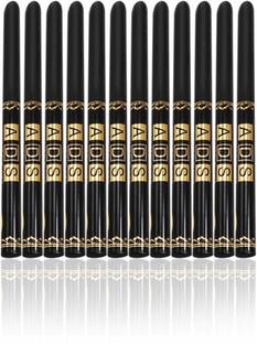 ads Perfect Eyeliner Waterproof Free Liner & Rubber Band-12pcs Black 2.5 g