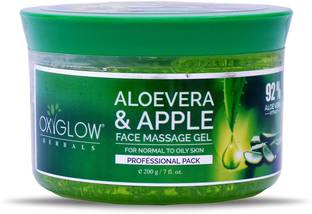 OXYGLOW Herbals Aloevera Apple Face Massage Gel 200 G