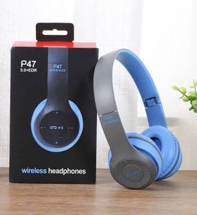Techobucks Extra Bass Wireless P-47 Bluetooth Over-ear Headphone Foldable Stereo Headset Bluetooth