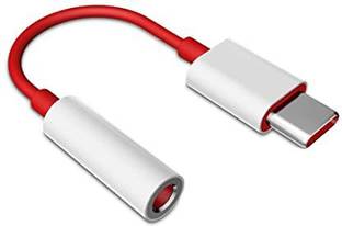 PARANDIV Red & White Type C to 3.5 mm Jack Audio Connector, Headphones Jack Converter Audio Adapter Phone Converter