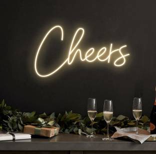 THE PARTY PLANET Cheers/Cheers!,Wedding neon sign,Bar Sign,Custom Neon Sign Table Lamp