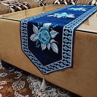 Saksham Enterprises Dark Blue 183 cm Table Runner
